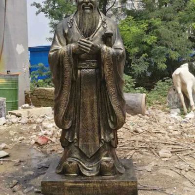 校园孔子人物铜雕