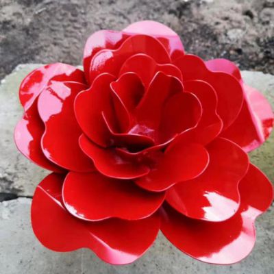 鲜花不锈钢景观雕塑