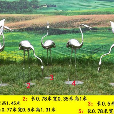镜面不锈钢火烈鸟雕塑