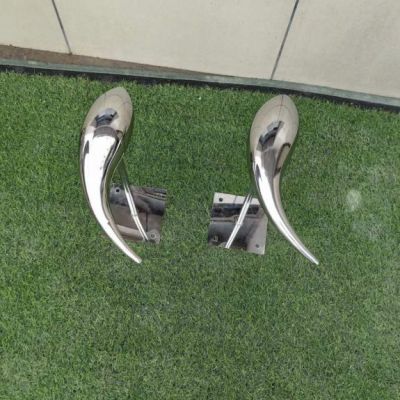 不锈钢镜面鱼动物雕塑