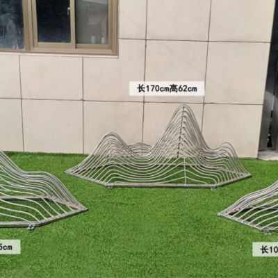 不锈钢假山景观雕塑